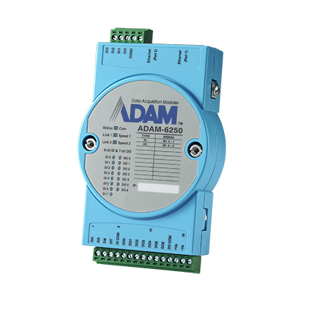 ADAM-6250 8DI/7DO IoT Modbus/SNMP/MQTT 2 puertos Ethernet E/S remotas