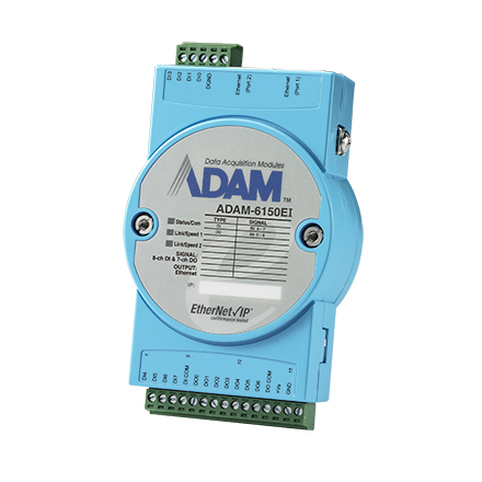 ADAM-6150EI E/S remotas de bus de campo 8DI/7DO EtherNet/IP