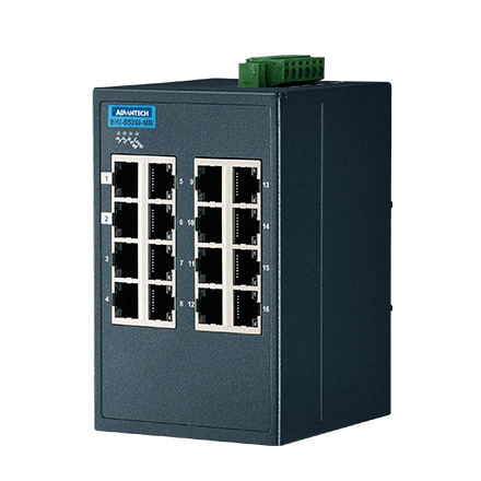 EKI-5526I-MB Conmutador Ethernet gestionado 16FE compatible con Modbus/TCP, -40~75 ℃