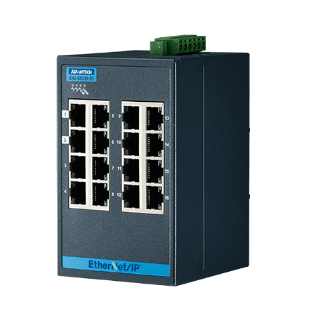 EKI-5526I-EI Conmutador Ethernet gestionado 16FE compatible con EtherNet/IP, -40~75 ℃