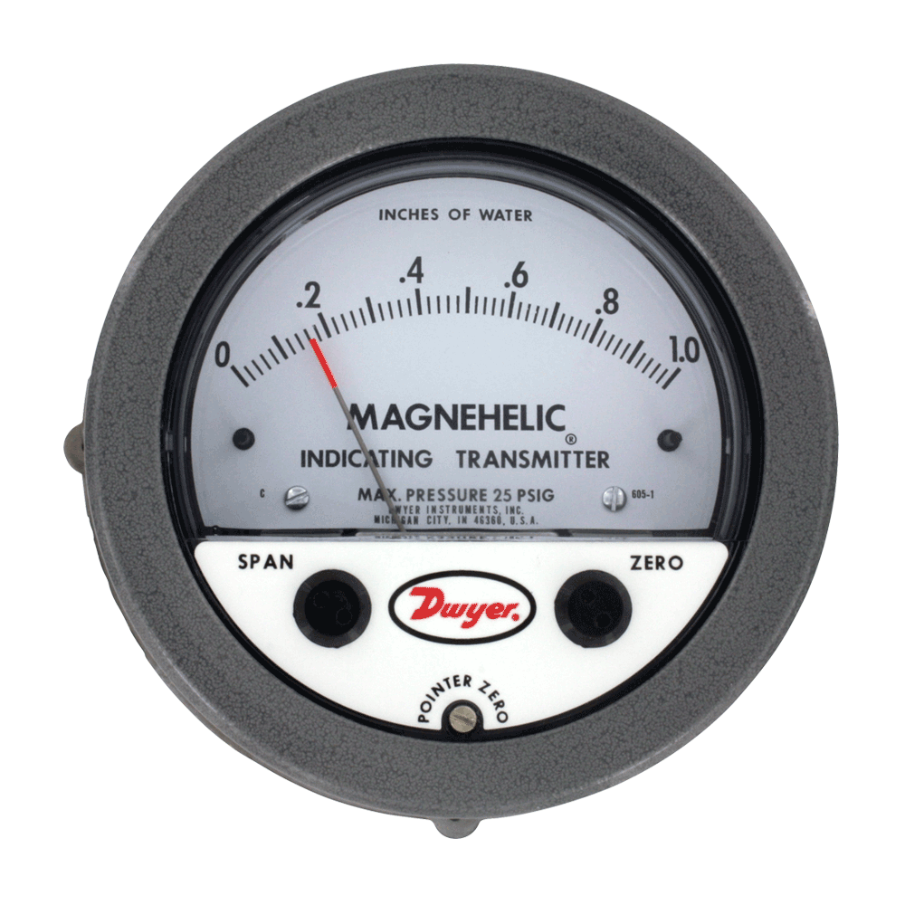 Transmisor Indicador De Presión Diferencial Magnehelic® Serie 605