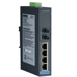 EKI-2525MI-ST Conmutador Ethernet no administrado multimodo 4FE+1FE ST, -40~75 ℃